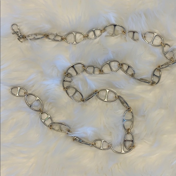 ♥️ Oval Link Chain Fashion Belt Length 45” - Picture 1 of 5